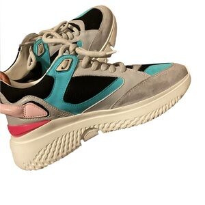 Buscemi Women's Sneakers in Gray, Blue, and Pink